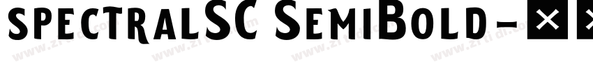 spectralSC SemiBold字体转换